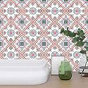 Skin Poster - A1 Moroccan Tile Stickers for Kitchen Backsplash Bathroom Floor Wood Glass Stick Home D�cor Furniture (Multicolor, 3x3 Inch 36 pic)