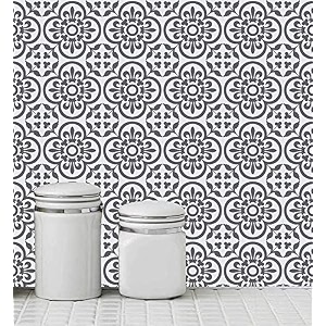 skin poster - d3 moroccan tile stickers for kitchen backsplash bathroom floor wood glass stick home dcor furniture multicolor 6x6 inch 36 pic