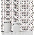 Skin Poster - F1 Moroccan Tile Stickers for Kitchen Backsplash Bathroom Floor Wood Glass Stick Home D�cor Furniture (Multicolor, 3x3 Inch 36 pic)