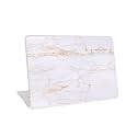Skin Poster - Vinyl Skin Case Vinyl Laptop Skin Case Sticker Reusable Protector Cover Case for 11.6" -15.6" Inch Acer Leonovo Asus Toshiba Hp Samsung Dell (15.6x11.4 Inch) - White &amp; Golden Marble
