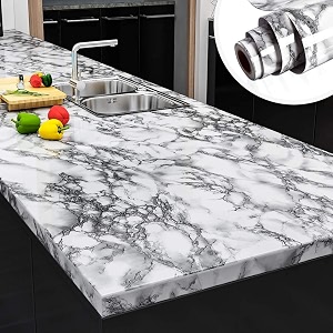 skin poster - white grey marble gloss vinyl wallpaper decal top peel and stick door wardrobe wall papers vinyl pvc self adhesive for cupboard dooralmirahfridgetabletopwall floor - 3916x7239 inches
