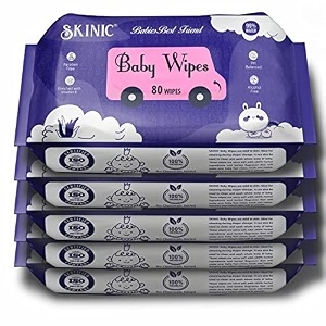 herbal baby wipes  alcohol-free paraben-free gentle wipes for delicate skin  natural and safe cleansing for babies  hypoallergenic and moisturizing  pack of 5