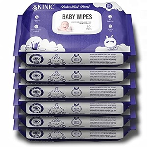 herbal baby wipes  alcohol-free paraben-free chemical-free  gentle soft wipes for sensitive skin  hypoallergenic safe amp natural baby wipes pack of 6
