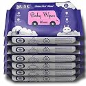 Herbal Baby Wipes | Alcohol-Free, Paraben-Free Gentle Wipes for Delicate Skin | Natural and Safe Cleansing for Babies | Hypoallergenic and Moisturizing | Pack of 6