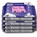 Herbal Baby Wipes | Alcohol-Free, Paraben-Free &amp; Hypoallergenic | Gentle and Safe Cleansing for Babies | Moisturizing, Natural &amp; Chemical-Free Baby Wipes for Delicate Skin Pack of 4