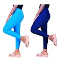 Skinny Ankle Length Slim fit Cotton Lycra streachable Leggings for Women (Pack of 2)