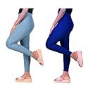 Skinny Ankle Length Slim fit Cotton Lycra streachable Leggings for Women (Pack of 2)