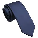 Skinny Ties for Men, 2.5-Inch Slim Neckties, Solid Color Packs