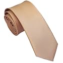 Skinny Ties for Men, 2.5-Inch Slim Neckties, Solid Color Packs