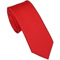 Skinny Ties for Men, 2.5-Inch Slim Neckties, Solid Color Packs