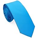 Skinny Ties for Men, 2.5-Inch Slim Neckties, Solid Color Packs