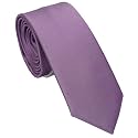 Skinny Ties for Men, 2.5-Inch Slim Neckties, Solid Color Packs
