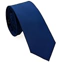 Skinny Ties for Men, 2.5-Inch Slim Neckties, Solid Color Packs