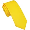 Skinny Ties for Men, 2.5-Inch Slim Neckties, Solid Color Packs