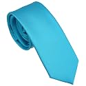 Skinny Ties for Men, 2.5-Inch Slim Neckties, Solid Color Packs