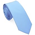 Skinny Ties for Men, 2.5-Inch Slim Neckties, Solid Color Packs