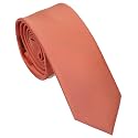 Skinny Ties for Men, 2.5-Inch Slim Neckties, Solid Color Packs