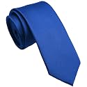 Skinny Ties for Men, 2.5-Inch Slim Neckties, Solid Color Packs