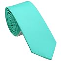 Skinny Ties for Men, 2.5-Inch Slim Neckties, Solid Color Packs