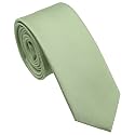 Skinny Ties for Men, 2.5-Inch Slim Neckties, Solid Color Packs