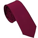 Skinny Ties for Men, 2.5-Inch Slim Neckties, Solid Color Packs