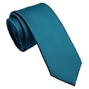 Skinny Ties for Men, 2.5-Inch Slim Neckties, Solid Color Packs