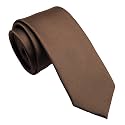 Skinny Ties for Men, 2.5-Inch Slim Neckties, Solid Color Packs