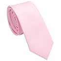 Skinny Ties for Men, 2.5-Inch Slim Neckties, Solid Color Packs