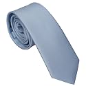 Skinny Ties for Men, 2.5-Inch Slim Neckties, Solid Color Packs