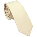 Skinny Ties for Men, 2.5-Inch Slim Neckties, Solid Color Packs