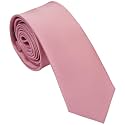Skinny Ties for Men, 2.5-Inch Slim Neckties, Solid Color Packs