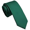 Skinny Ties for Men, 2.5-Inch Slim Neckties, Solid Color Packs