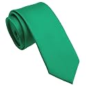 Skinny Ties for Men, 2.5-Inch Slim Neckties, Solid Color Packs