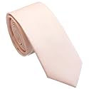 Skinny Ties for Men, 2.5-Inch Slim Neckties, Solid Color Packs