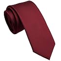 Skinny Ties for Men, 2.5-Inch Slim Neckties, Solid Color Packs