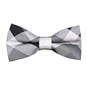 Kihatwin Skinny Ties for Mens Novelty Plaid Check Business Wedding Fashion Formal Neckties 2.7, Pocket Square, Bow Ties