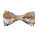 Kihatwin Skinny Ties for Mens Novelty Plaid Check Business Wedding Fashion Formal Neckties 2.7, Pocket Square, Bow Ties