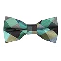 Kihatwin Skinny Ties for Mens Novelty Plaid Check Business Wedding Fashion Formal Neckties 2.7, Pocket Square, Bow Ties