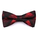 Kihatwin Skinny Ties for Mens Novelty Plaid Check Business Wedding Fashion Formal Neckties 2.7, Pocket Square, Bow Ties