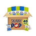 SkinnyPop Popcorn, Original &amp; White Cheddar Variety Pack, Gluten-Free Snacks, 0.5 oz Bags (40 Count)