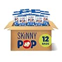 SkinnyPop White Cheddar Popcorn, Whole Grain Gluten-Free Snacks, 1 oz Bags (12 Count)