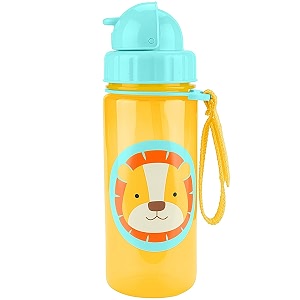 skip hop zoo straw bottle polypropylene lion 18 months to 36 months
