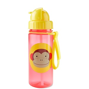 skip hop zoo straw bottle pp monkey 18 months to 36 months