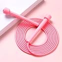 Skipping Rope | Jump Rope Adjustable Length with PVC Non-slip Handles | Skip Rope for Men & Women (Pink)