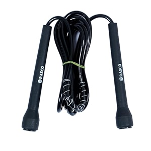 skipping rope for men women amp children - jump rope for exercise workout amp weight loss - tangle free jumping rope for kids black