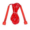 Skipping Rope for Men, Women &amp; Children - Jump Rope for Exercise Workout &amp; Weight Loss - Tangle Free Jumping Rope for Kids (Red)