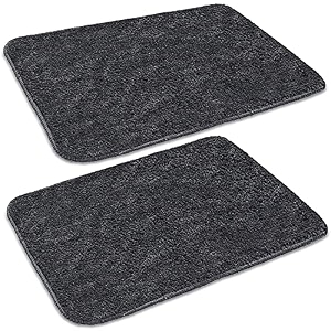 skive india set of 2 piece mats with anti skid rubber backingcolour graysize40 x 60 cm set of 2 piece