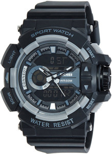 SKMEI Black Dial Sporty Look Analog-Digital Watch