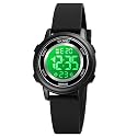 SKMEI Kids Digital Watch Waterproof Sport Outdoor Watch with Colorful Backlight Alarm Date Chronograph Countdown for Ages 3-15 Boys Girls Gift