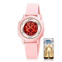 SKMEI Women's Sports Digital Watches Casual Waterproof Luminous Watches with NFC Bible Verse Alarm Stopwatch